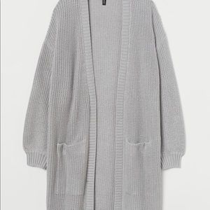 Sold.     H&M Long Cotton Blend Cardigan